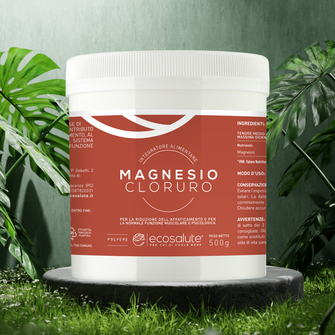 Spazio Ecosalute Magnesiomania Magnesio Cloruro polvere 500 g pura