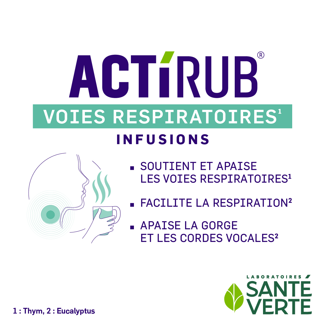 Santé Verte Actirub infuso vie respiratorie bio 20 bustine