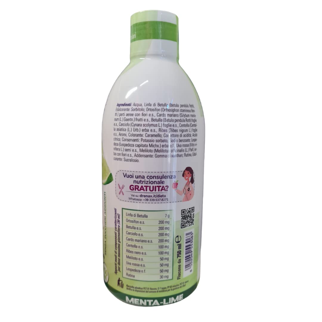 Drenax Forte Menta e Lime drenante 750 ml depurativo