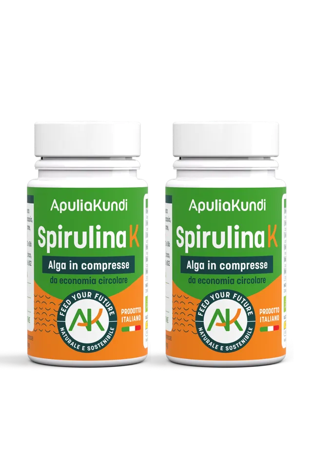 Apuliakundi Spirulina K BIO compresse 40g x 2 proteine