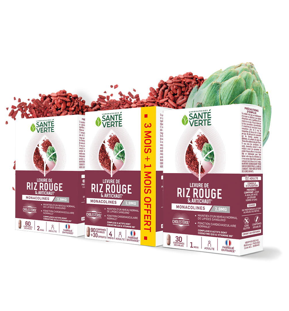 Sante Verte Ingrédients Experts Lievito Riso Rosso Carciofo capsule