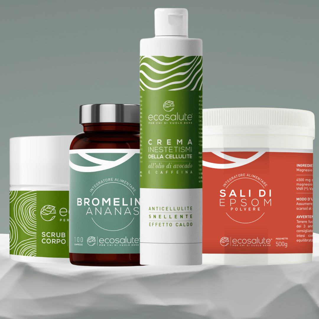 Spazio Ecosalute Cosmetica Buccia d'Arancia Kit Cellulite 4 pz