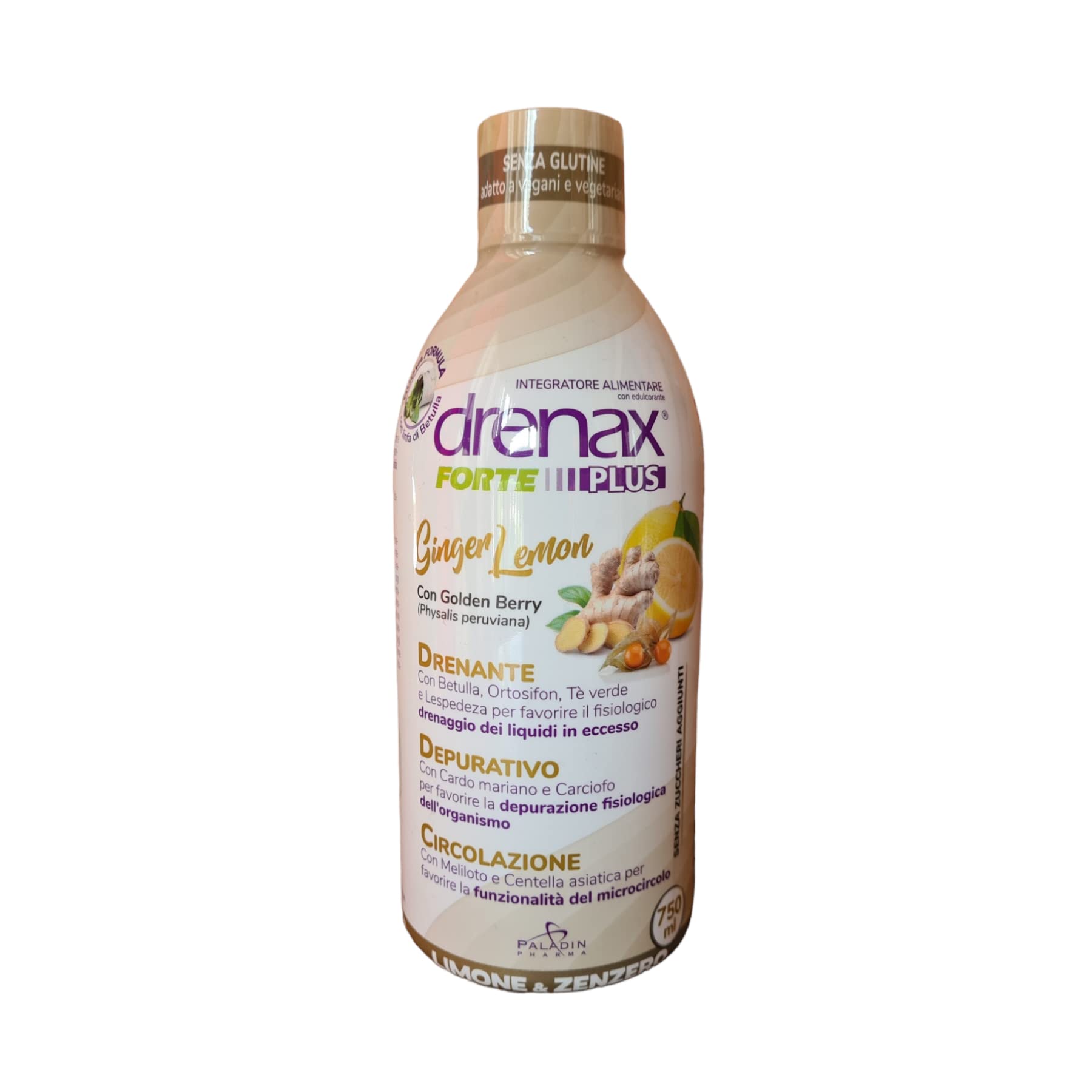 Drenax Forte Ginger&Lemon drenante 750 ml ritenzione