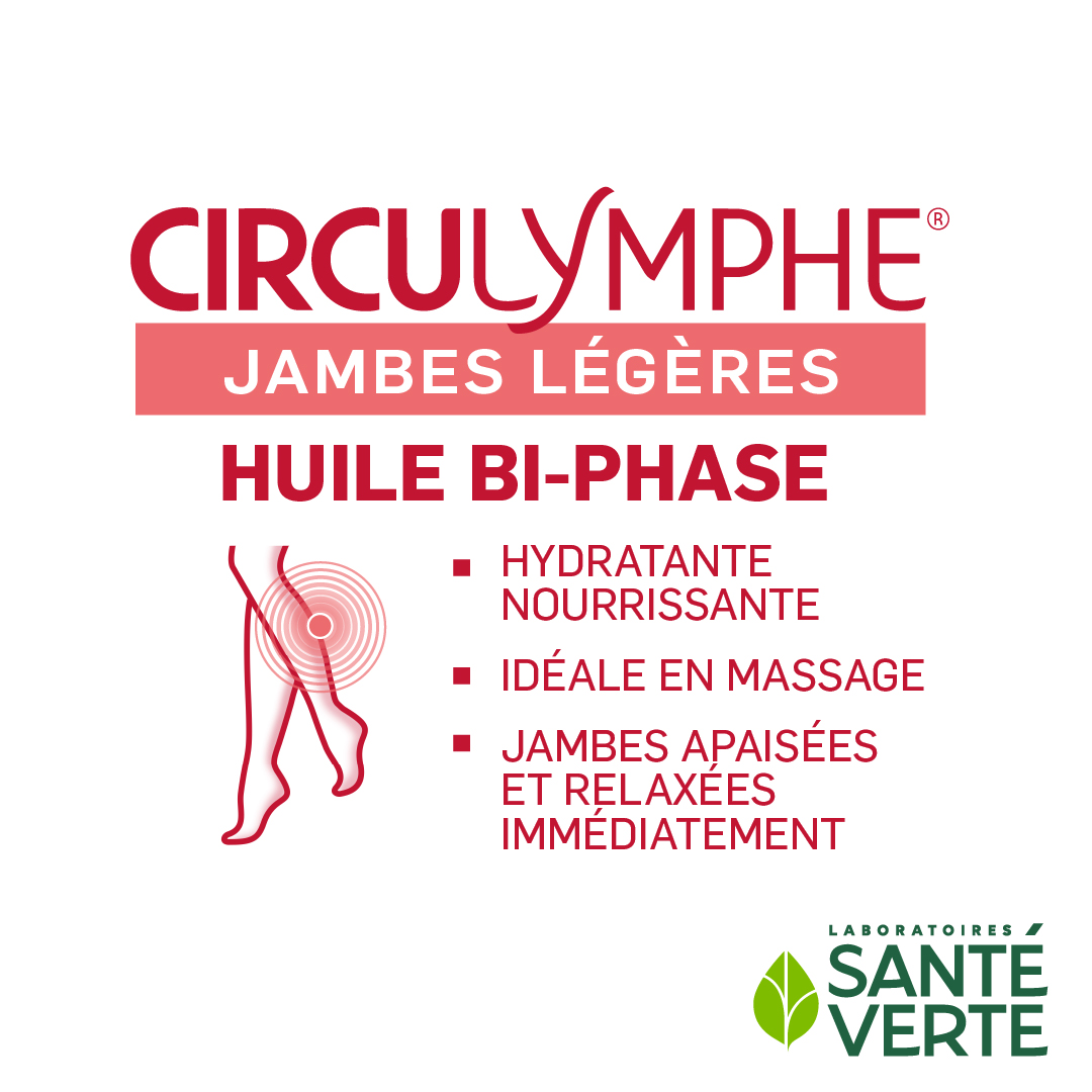 Santé Verte Circulymphe olio bifasico gambe leggere idratante