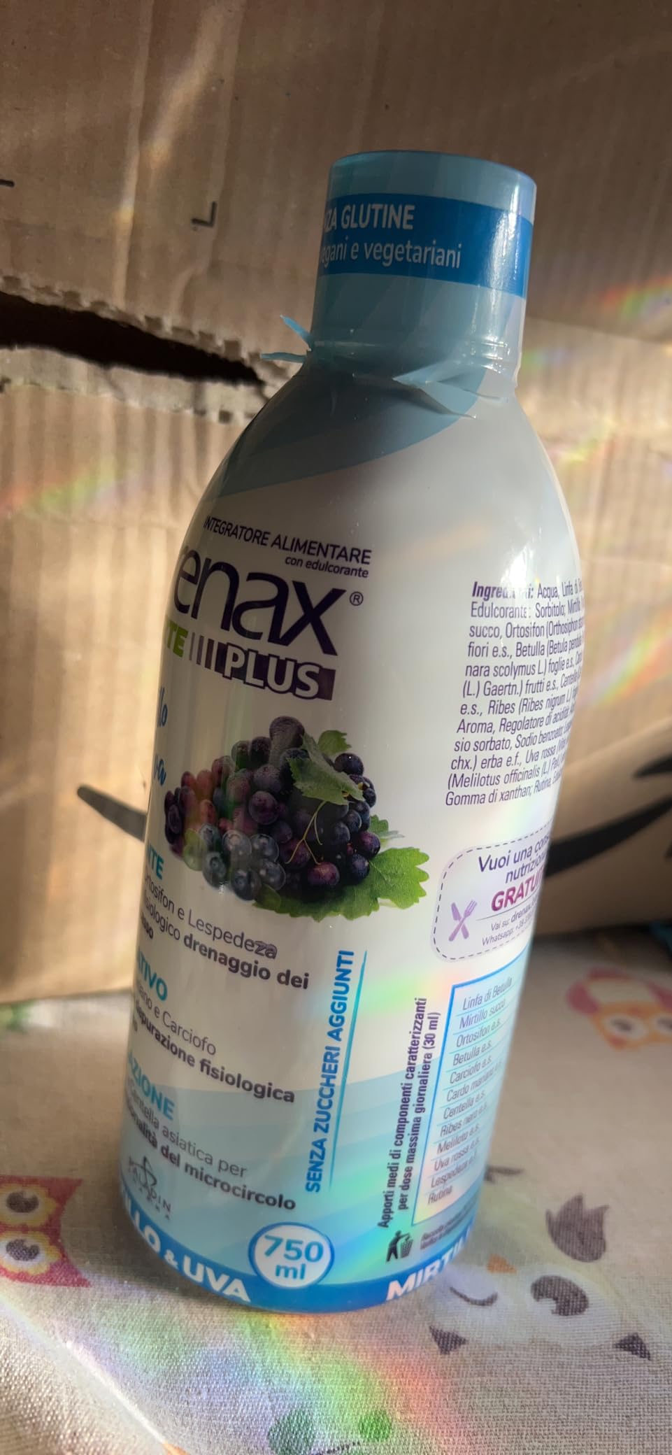 Drenax Forte Plus Mirtillo Uva drenante 750 ml betulla
