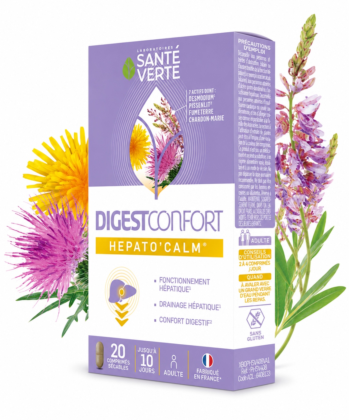 Santé Verte DigestConfort Hepato'Calm integratore fegato desmodium
