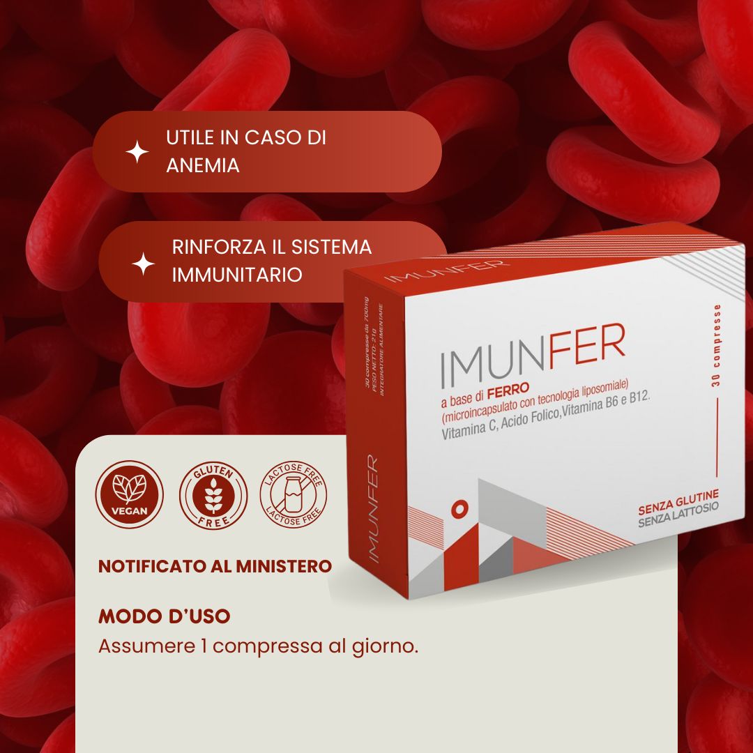 Spazio Ecosalute Imunfer Ferro Integratore 30 Compresse