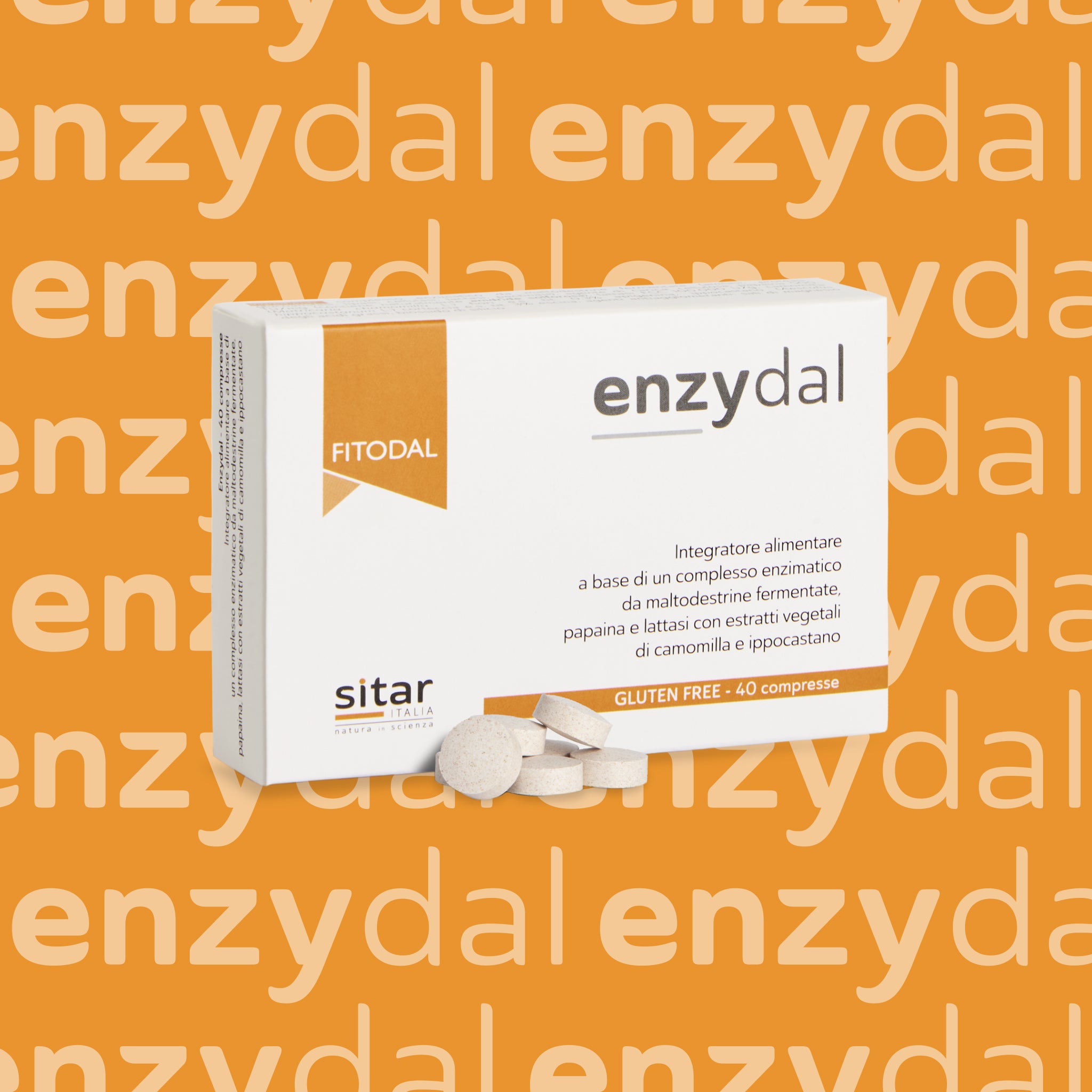 Sitar Fitodal Enzydal compresse 40 pz digestione enzimi
