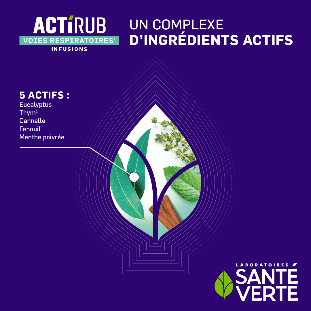 Santé Verte Actirub infuso vie respiratorie bio 20 bustine
