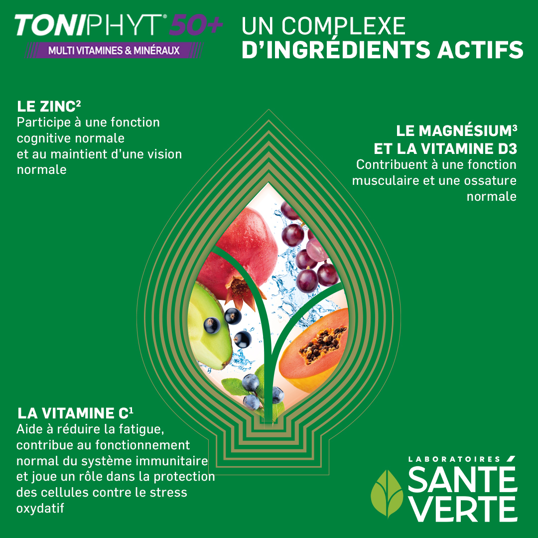 Santé Verte Toniphyt 50+ multivitaminico vitamine minerali
