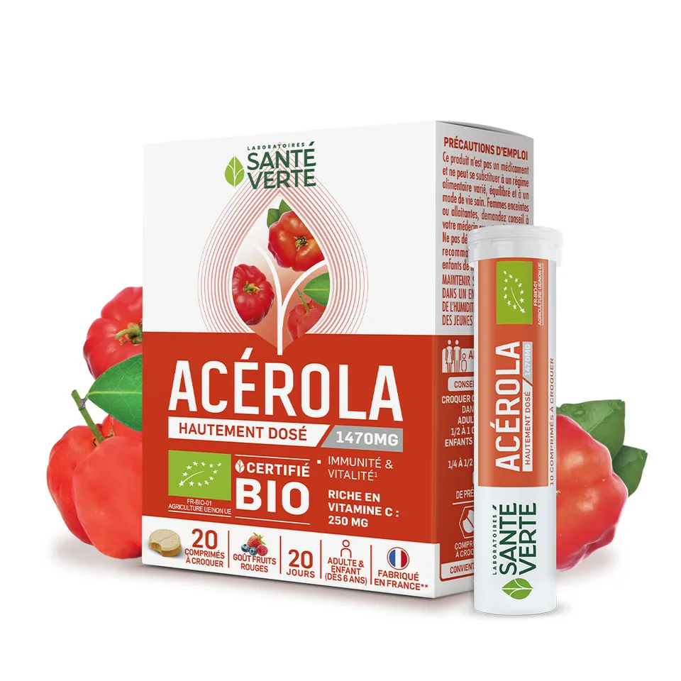 Sante Verte Acerola Bio integratore vitamina C 250 mg