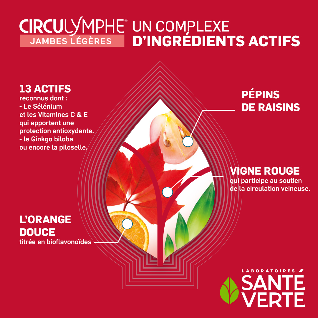 Santé Verte Circulymphe circolazione 60 compresse