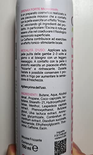Drenax Forte Microcircolo Mousse Gambe 50 ml Effetto Freddo