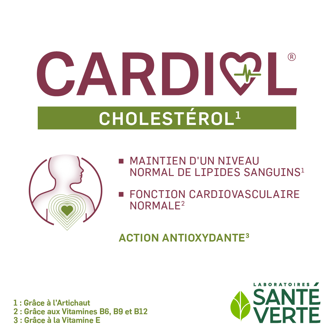 Santé Verte Cardiol Integratore Colesterolo Bergamotto 60 cps