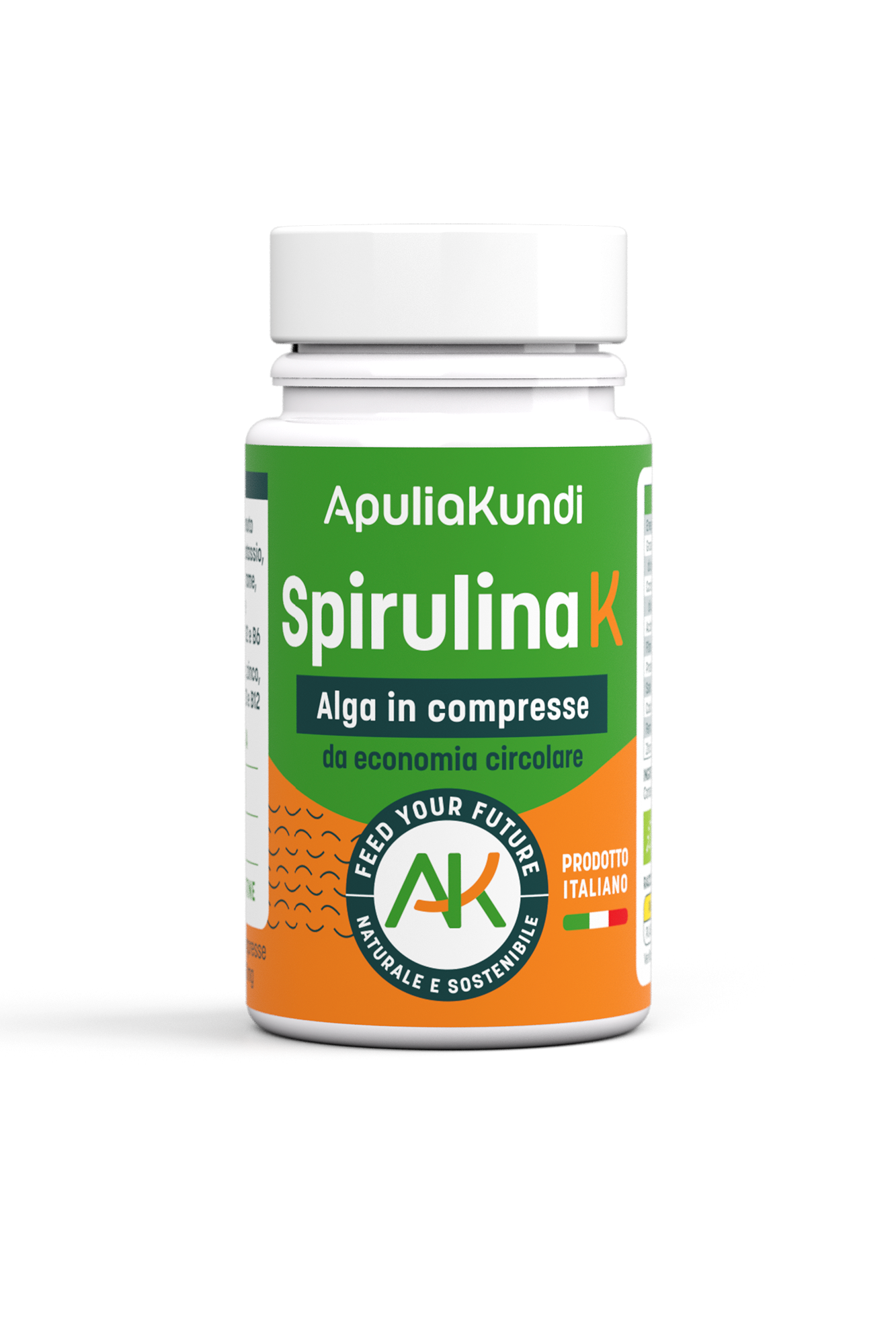 Apuliakundi Spirulina K BIO compresse 40g energia