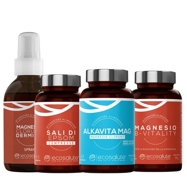 Spazio Ecosalute Magnesiomania Pacchetto kit magnesio 4 pezzi