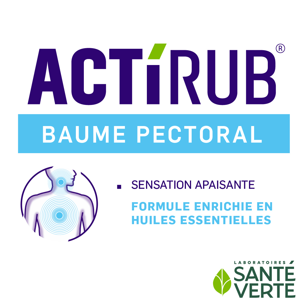 Santé Verte Actirub Baume Pettorale balsamo oli essenziali e propoli