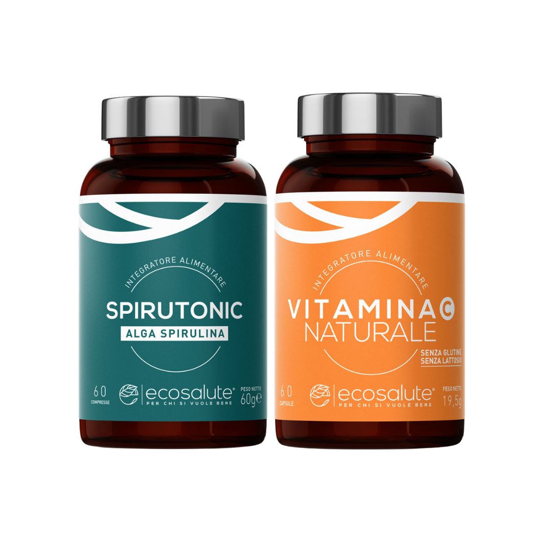 Spazio Ecosalute Pacchetto Energia Spirulina Vitamina C kit