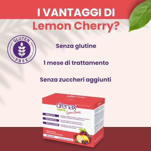 Drenax Forte Lemon Cherry drenante 30 bustine depurativo