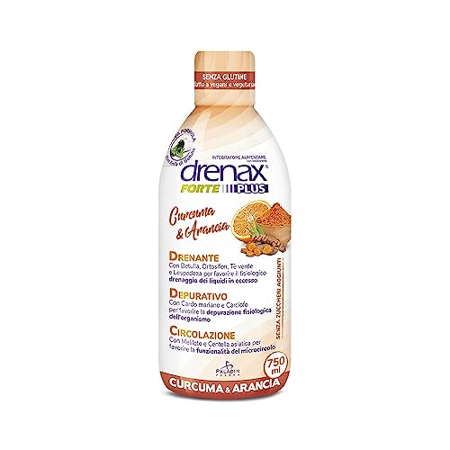 Drenax Forte Arancia Curcuma drenante 750 ml gusto arancia