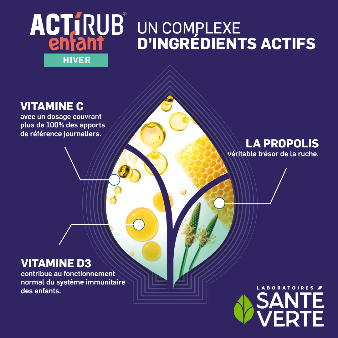 Sante Verte Actirub Bustine Bambino lampone difese
