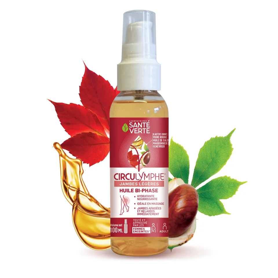 Santé Verte Circulymphe olio bifasico gambe leggere idratante