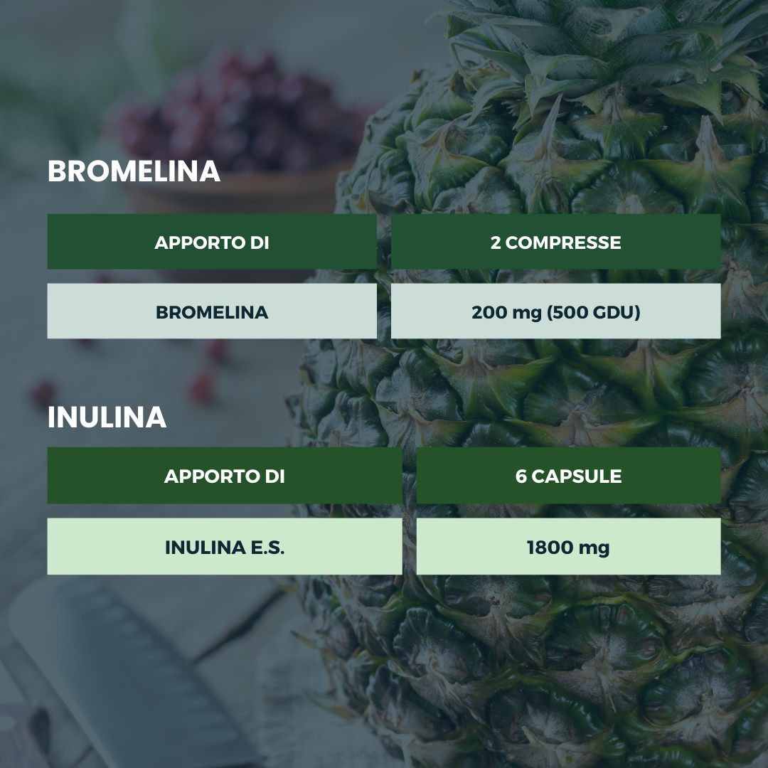 Spazio Ecosalute Drena & Sgonfia pacchetto bromelina+inulina