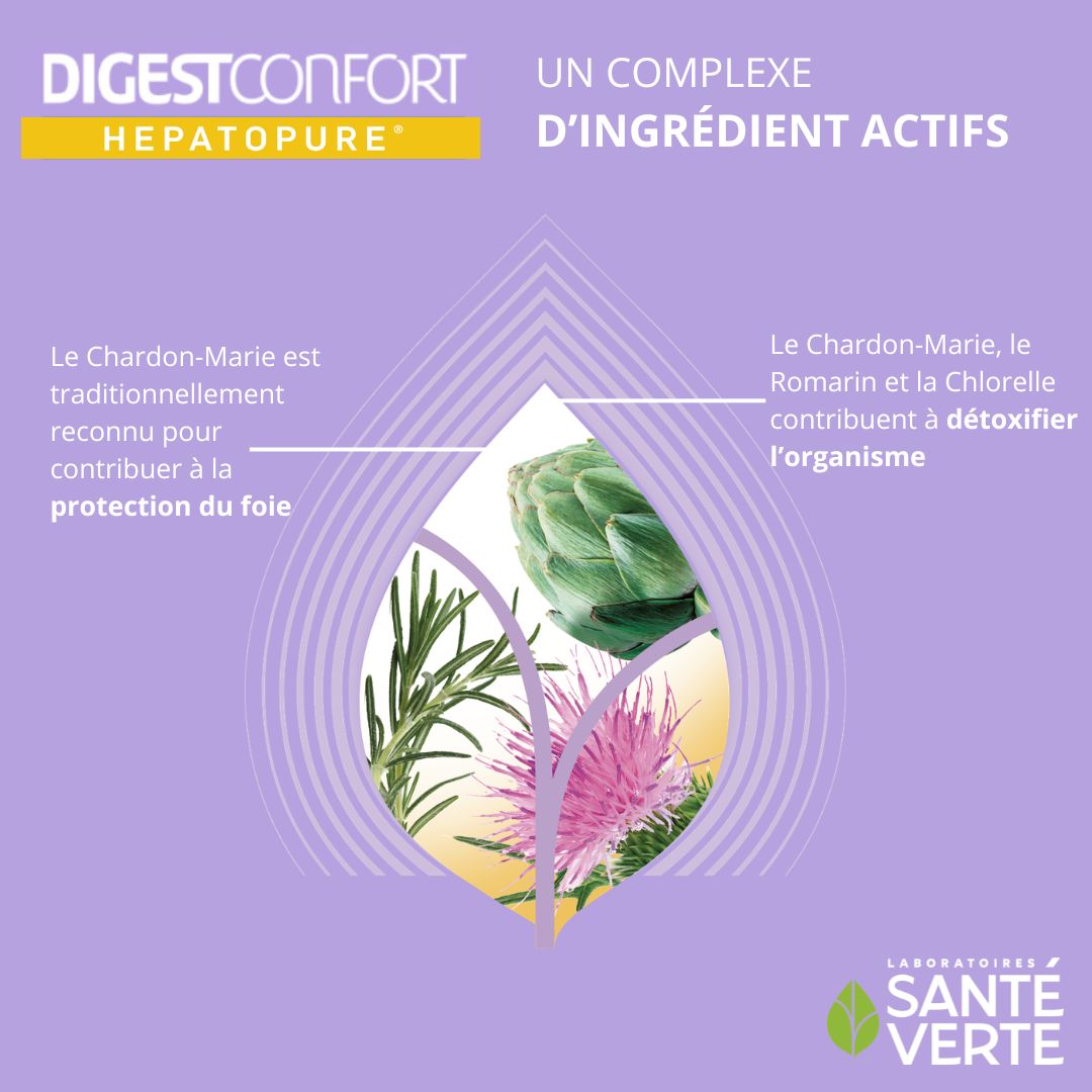 Santé Verte DigestConfort Hepatopure integratore fegato cardo mariano