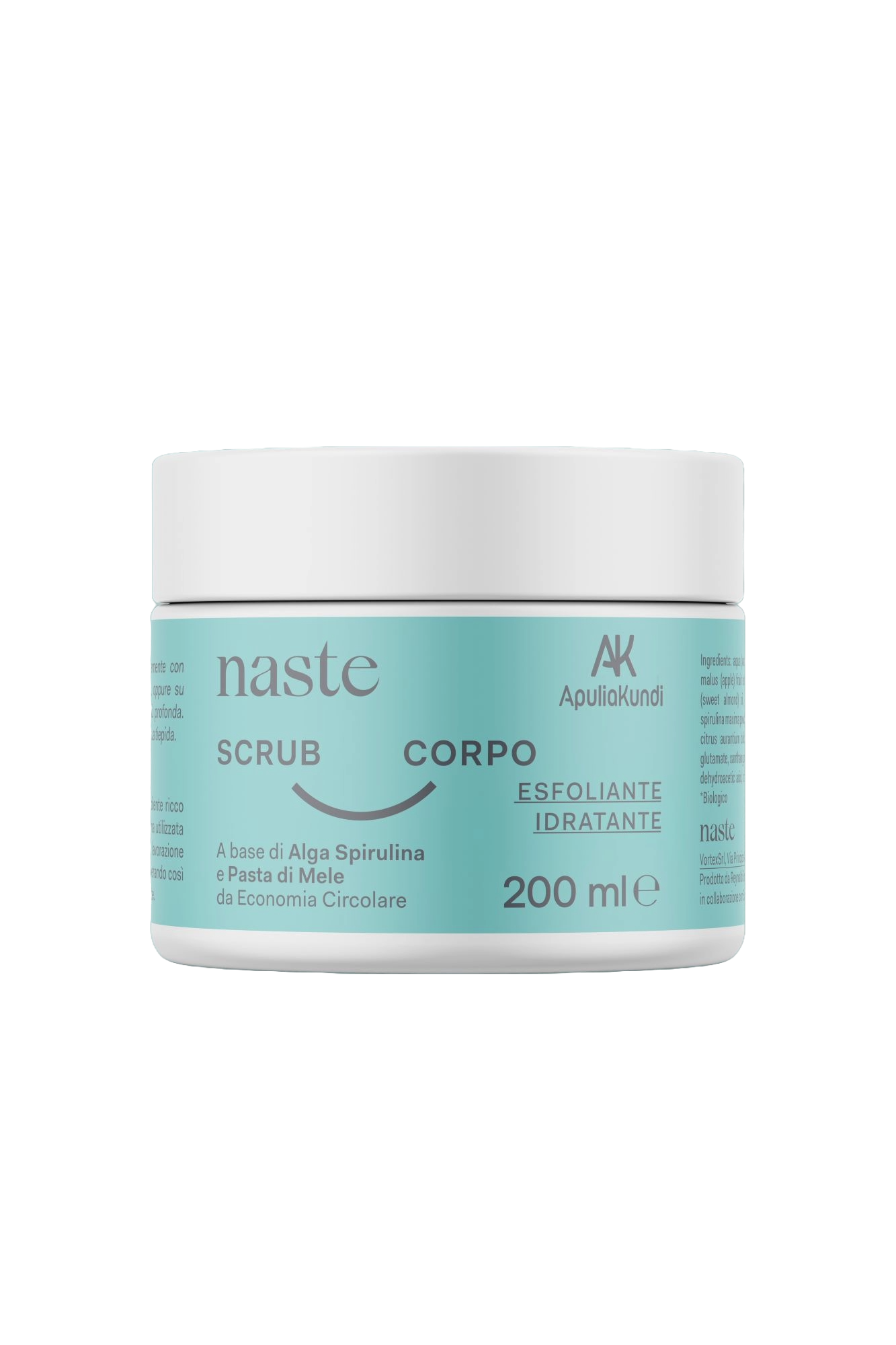 Apuliakundi Scrub corpo spirulina mela nocciolo albicocca