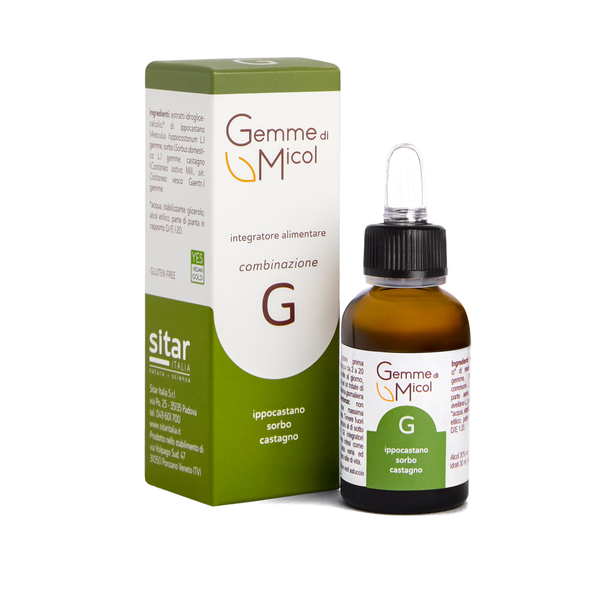 Sitar Gemme di Micol G gocce 30 ml gambe pesanti